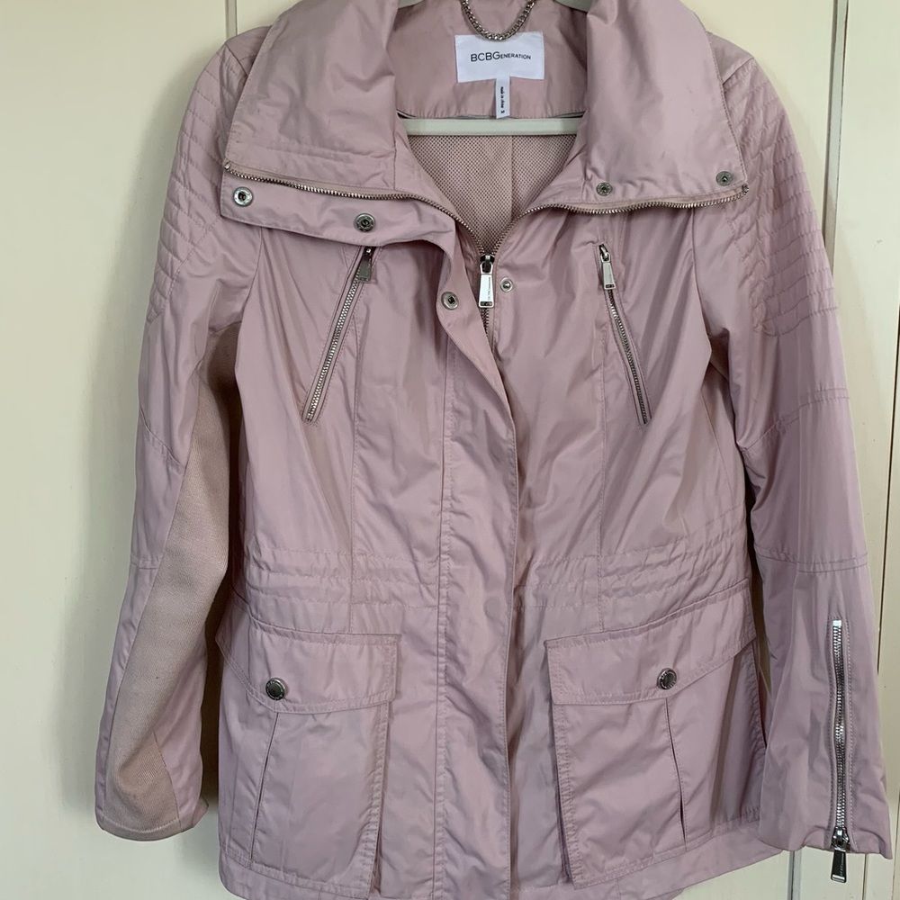 Bcbgeneration Rain Parka Utility Jacket. Light Pi… - image 2